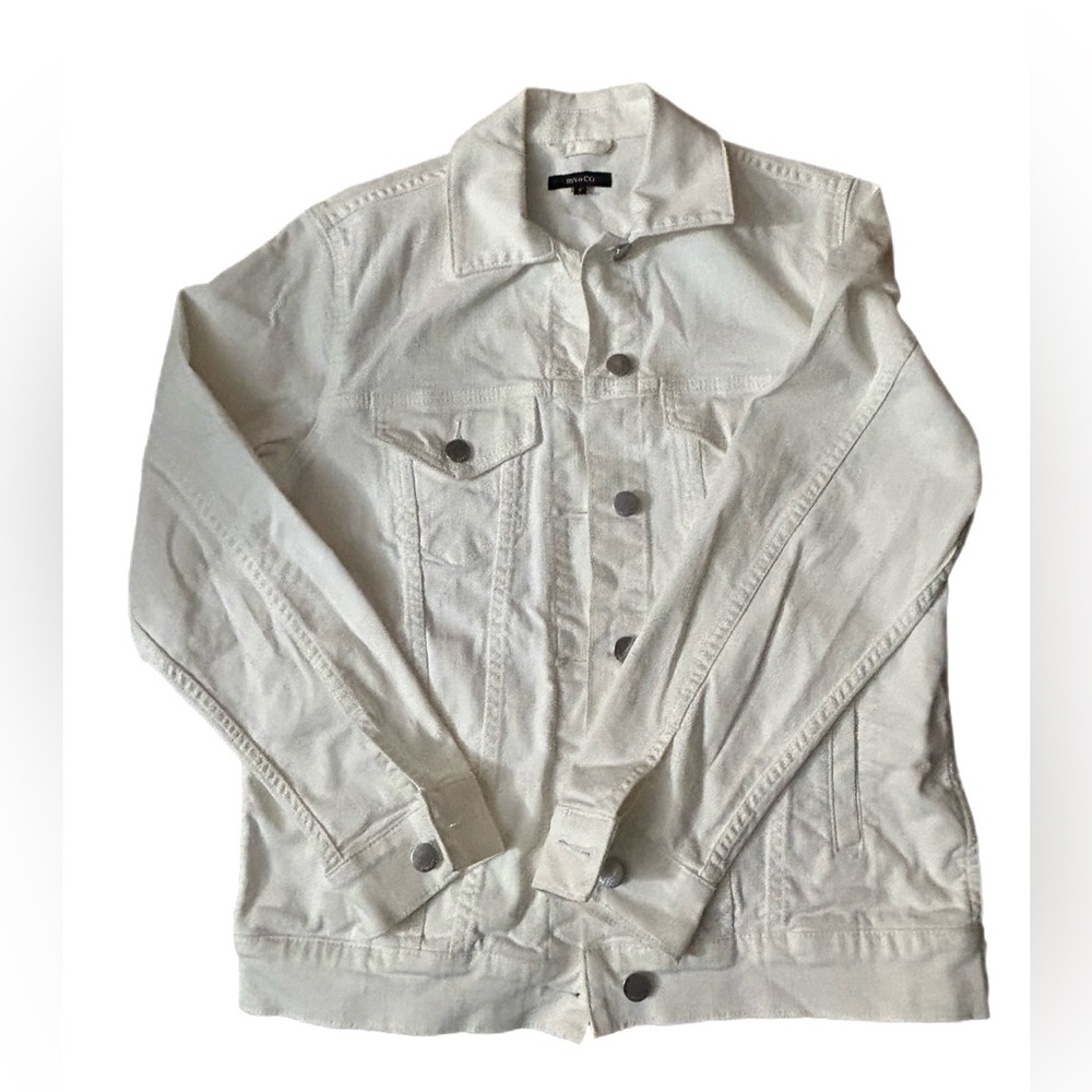 🇨🇦RW & Co Sm White Jean Jacket